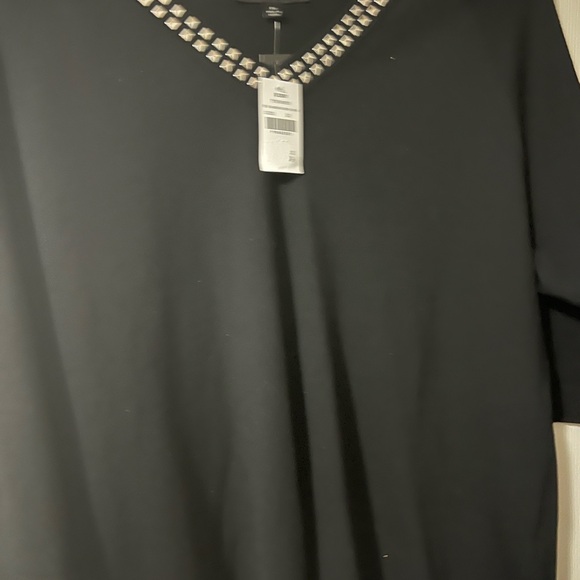 Black silver studded sweater - Picture 3 of 6